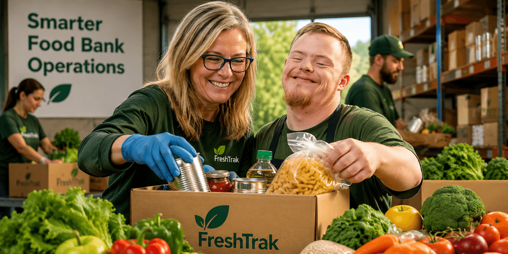 Colorful fresh vegetables and produce