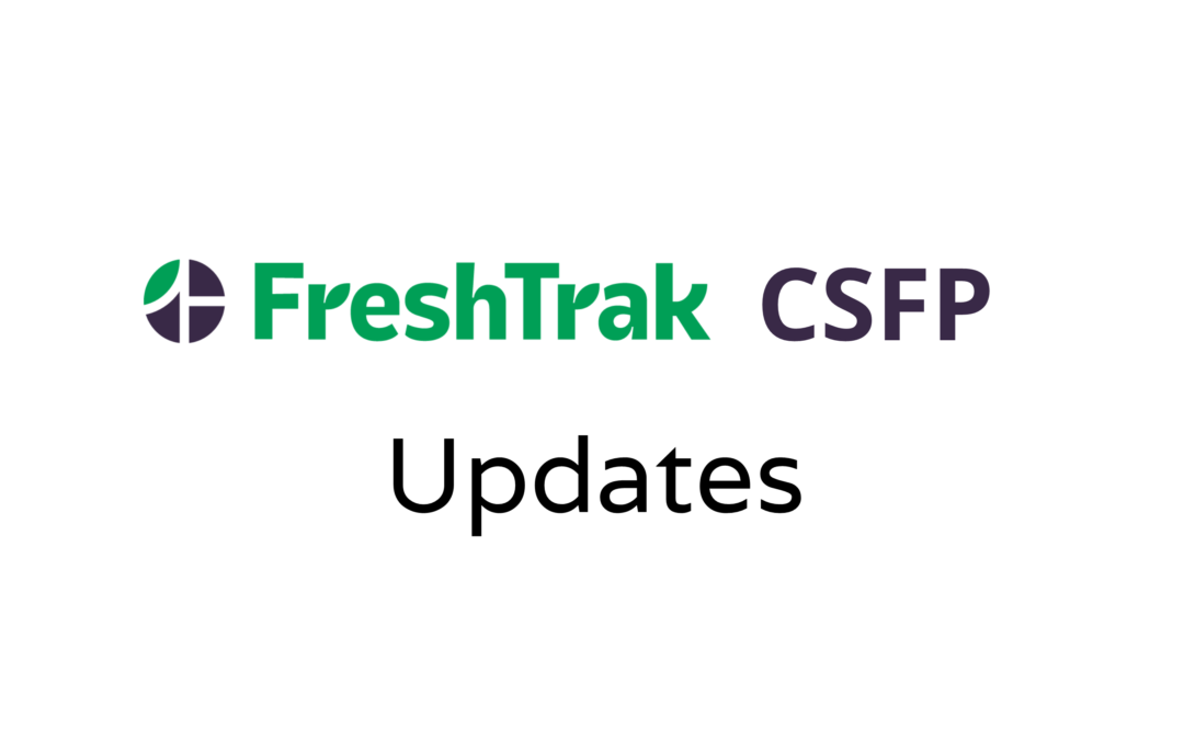 Update: CSFP Application Improvements